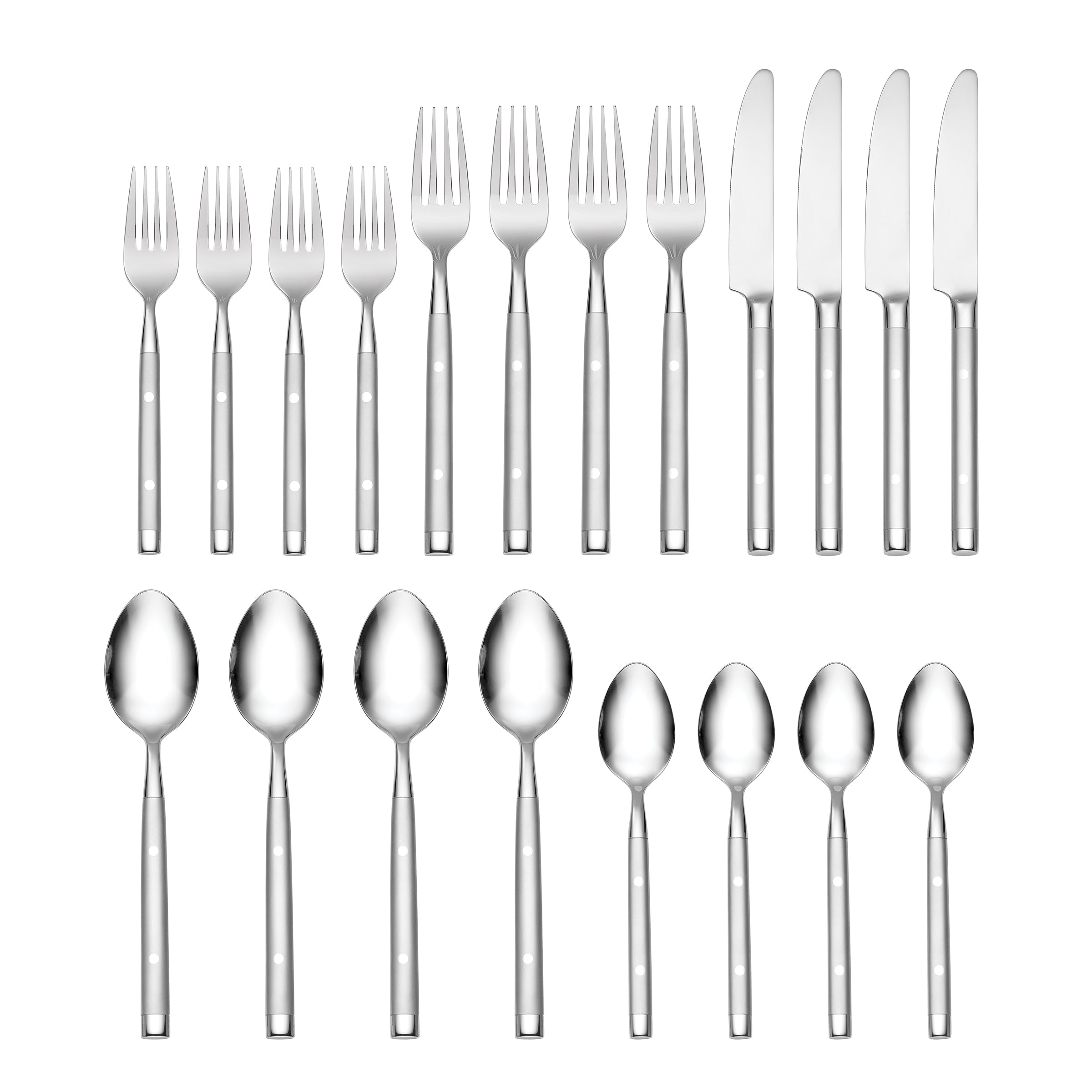 Shangrila Frosted 20-Piece Flatware Set - Image 4