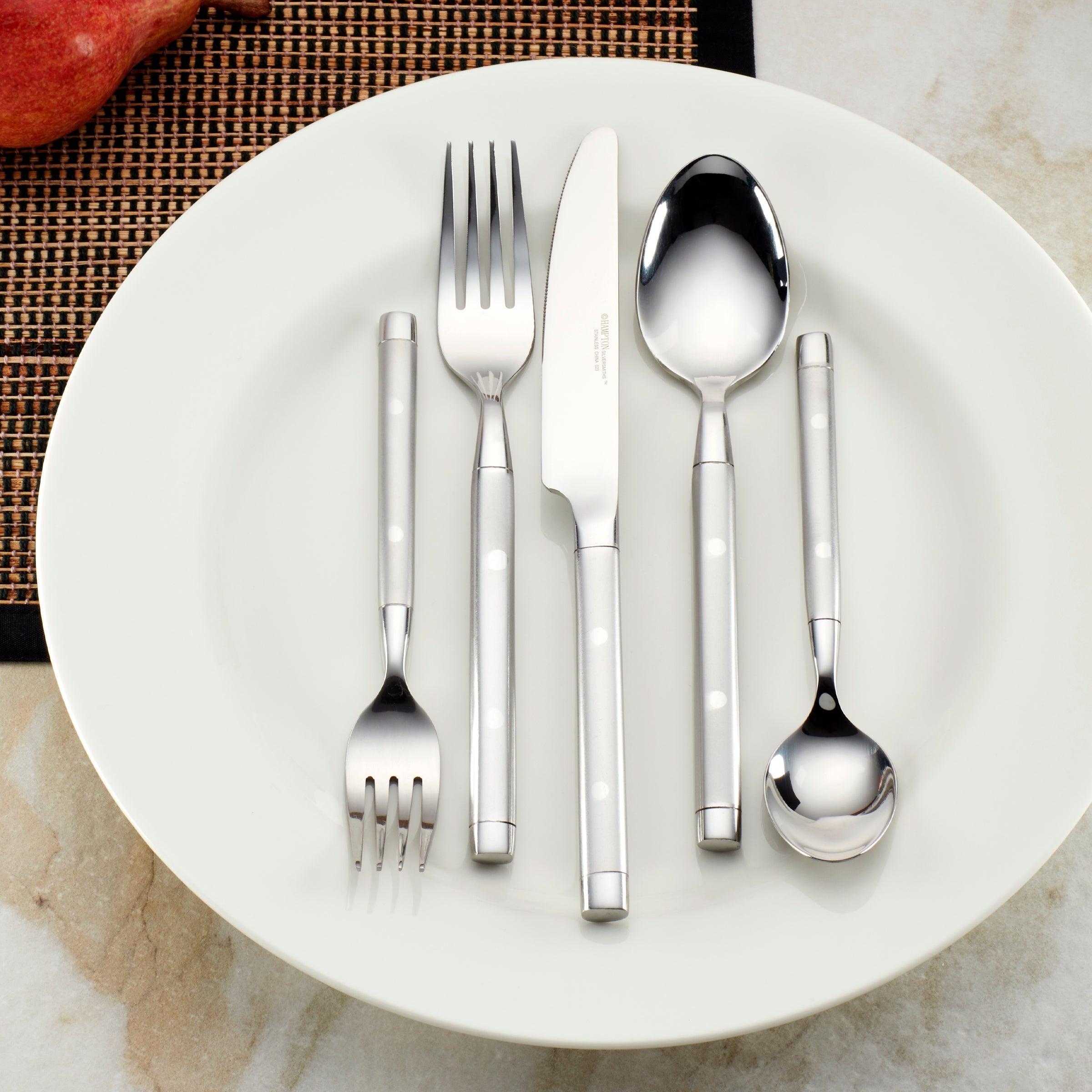 Shangrila Frosted 20-Piece Flatware Set - Image 2