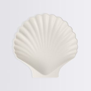 Bamboo Natural Shell Plates, Set of 6