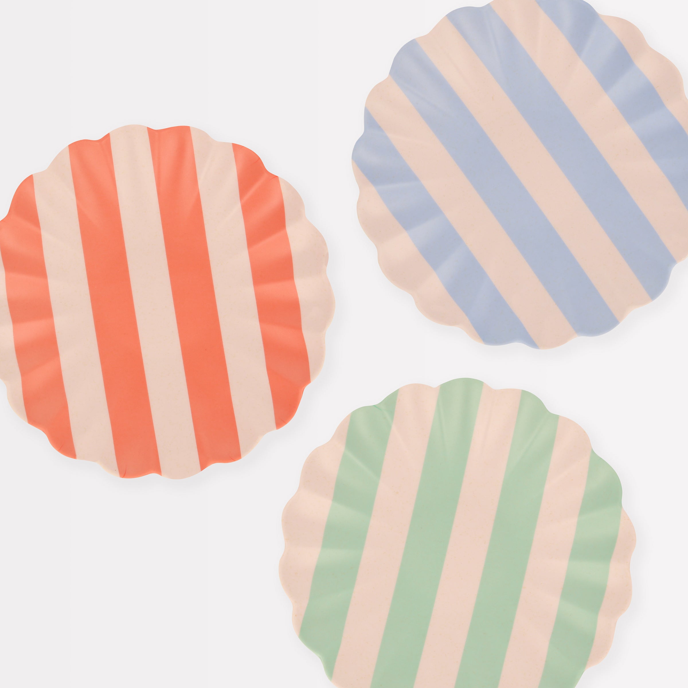 Stripey Assorted Bamboo Small Plates, Set of 6 - Image 5