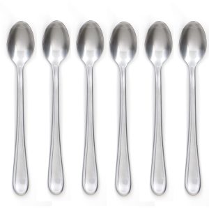 Malibu Satin Iced Tea Spoons, Set Of 6
