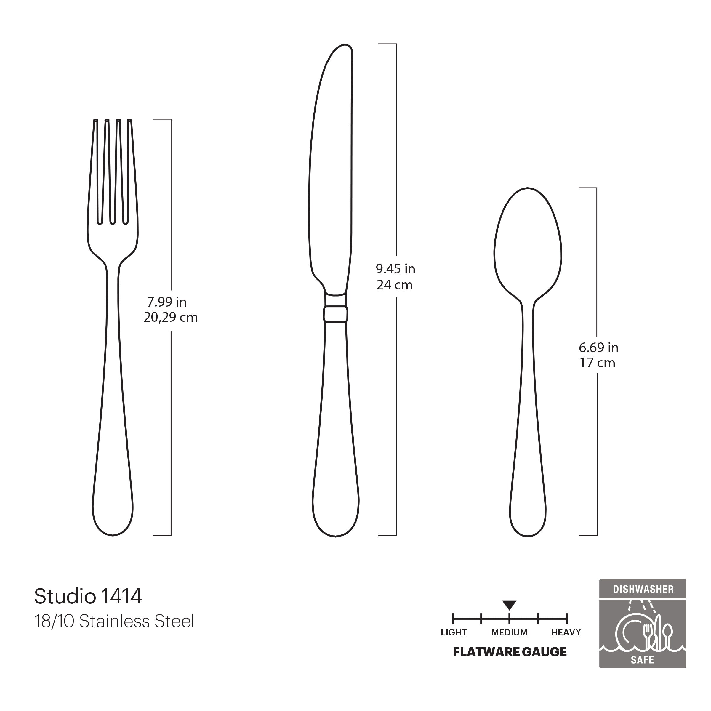 Studio 1414 36-Piece Flatware Set - Image 15