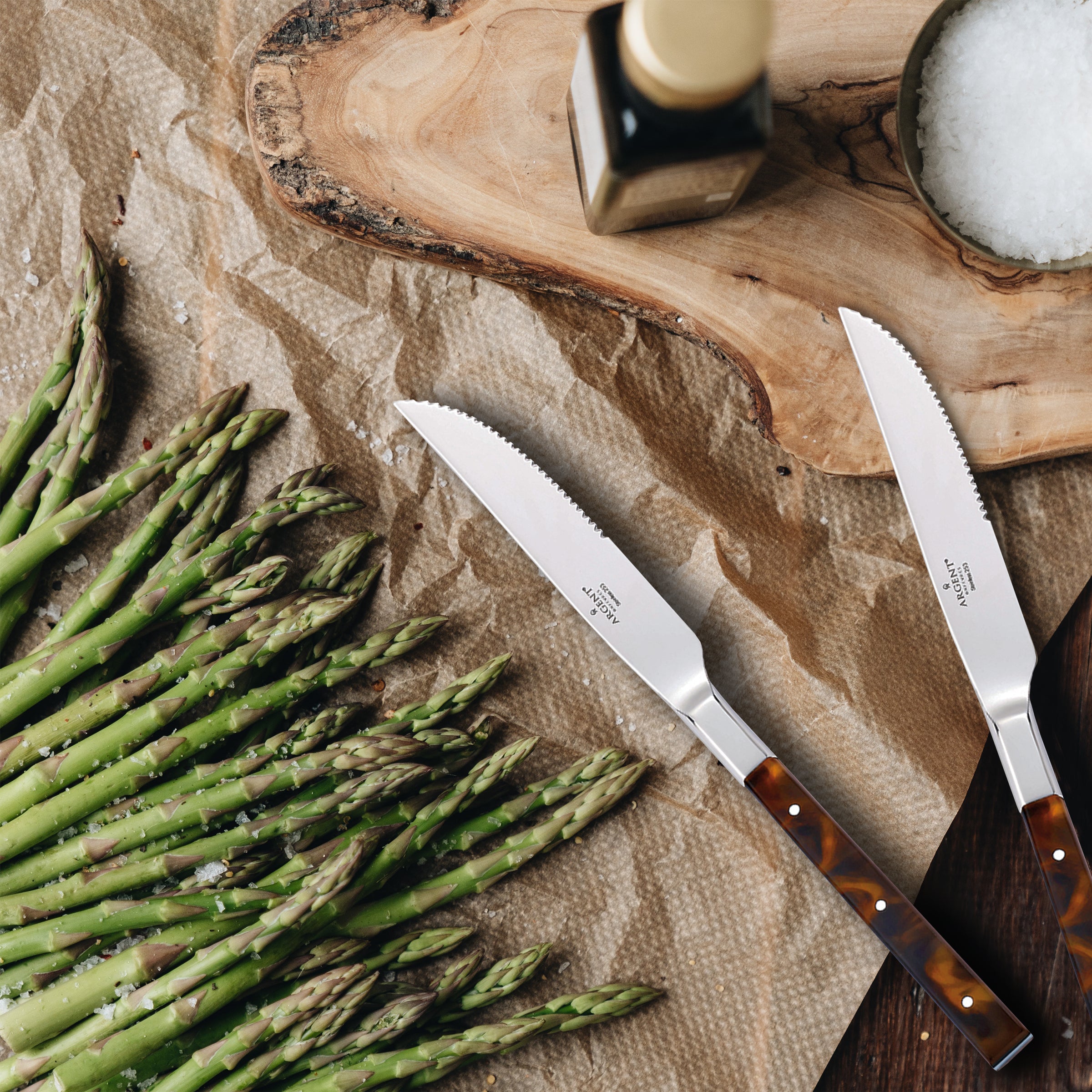 Tortoise Steak Knives, Set of 4 - Image 3