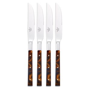 Tortoise Steak Knives, Set of 4