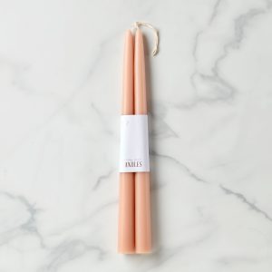 Dipped Petal 12" Taper Candle Pair, Set of 2