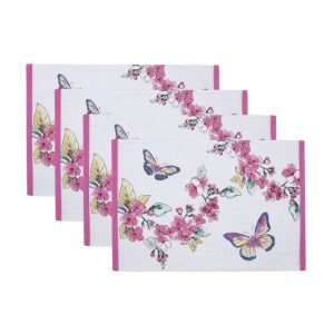 Butterfly Meadow Floral Placemats, Set of 4
