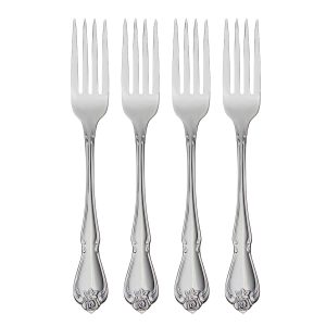 True Rose Dinner Forks, Set of 4